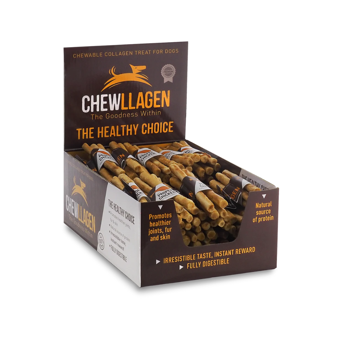 Chewllagen *Bulk Box* 5 Pack Mini Roll - Chicken or Beef