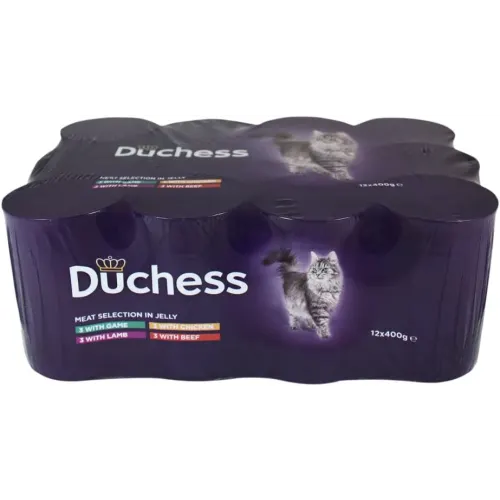Duchess Wet Cat Food Tins Meat Variety 12 pack 400g