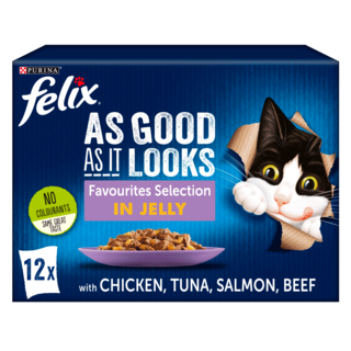 Felix As Good As It Looks favourites selection 12 pack in jelly