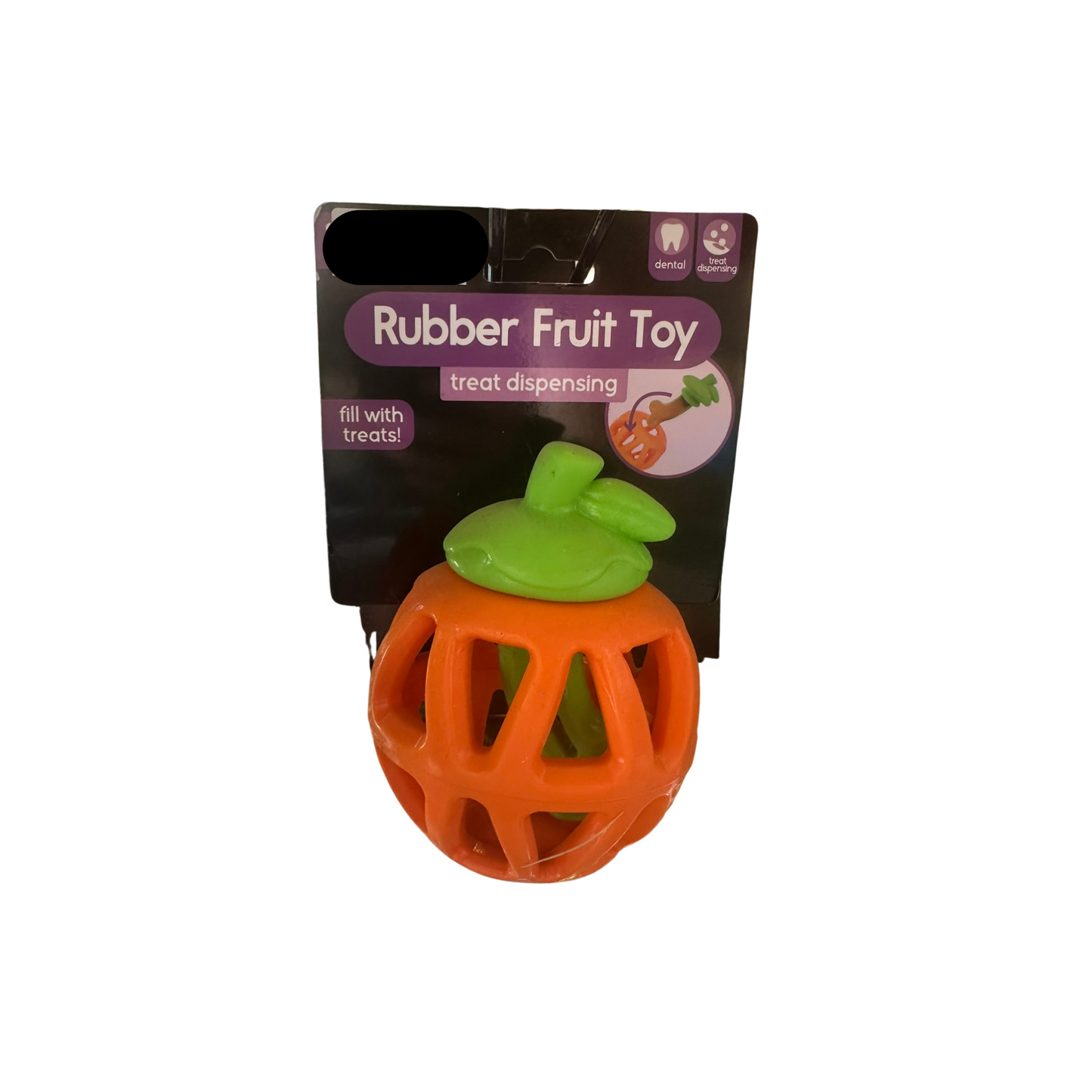 Rubber Fruit Toy Treat Dispenser