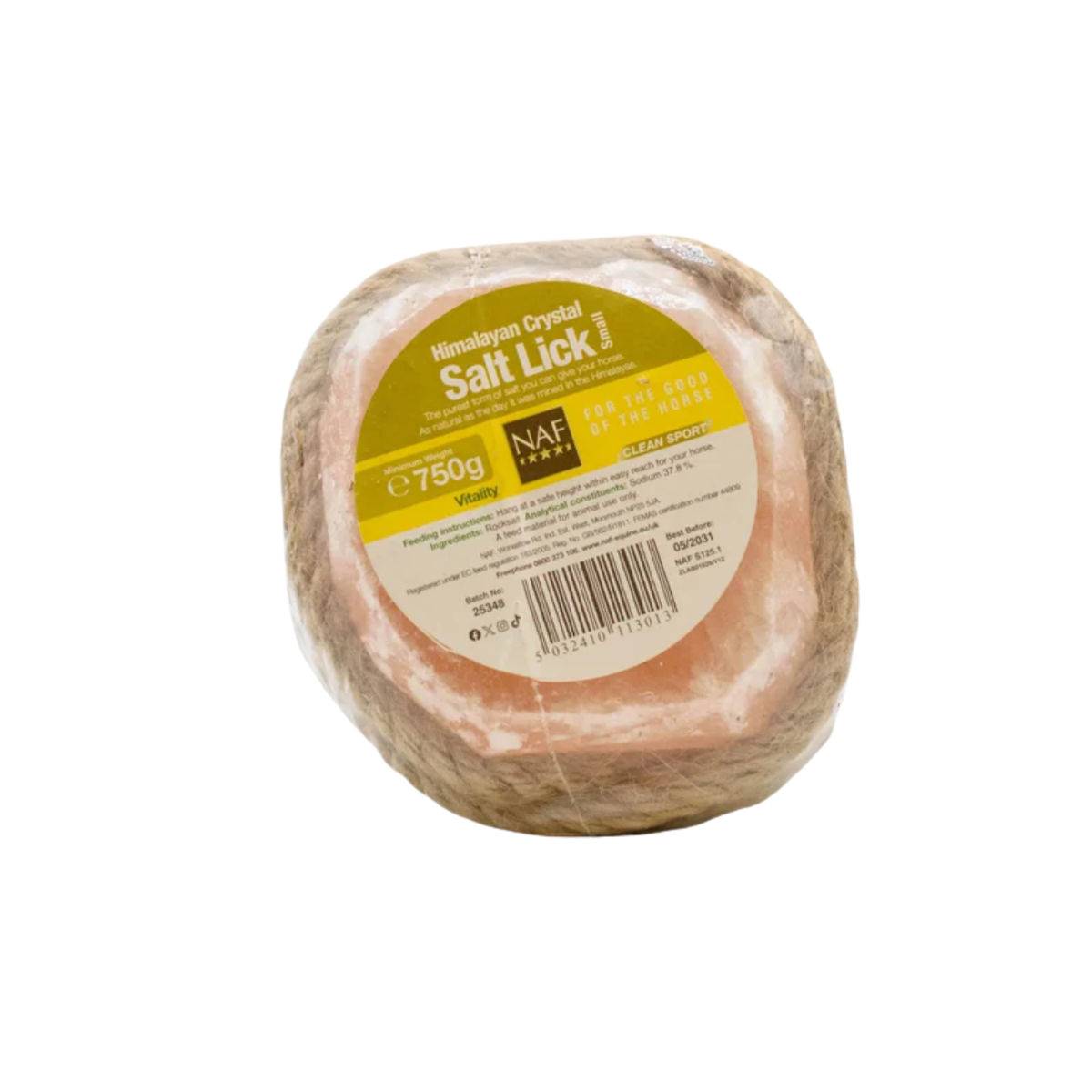 NAF Himalayan Crystal Salt Lick 750g or 2.5kg