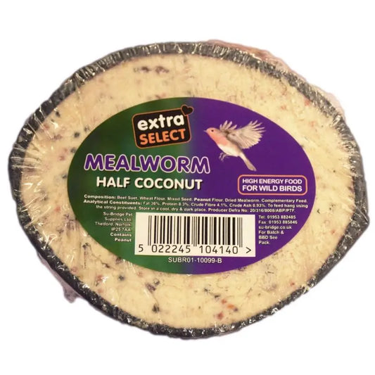 Extra Select Half Coconut with mealworm