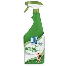 OUT natural flea tick and mite spray