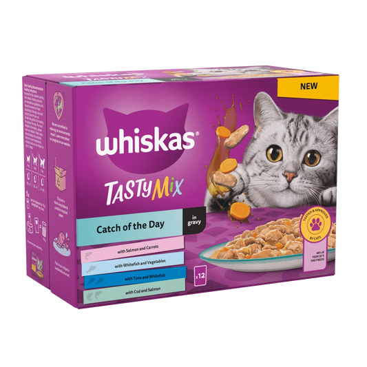 Whiskas Tasty Mix Catch of the day in gravy 12 pack
