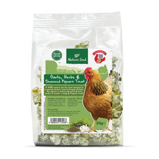 Natures Grub  Garlic, Herb & Popcorn Treat 20g