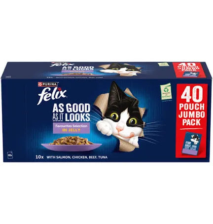 Felix As Good As It Looks favourites selection 40 pack in jelly