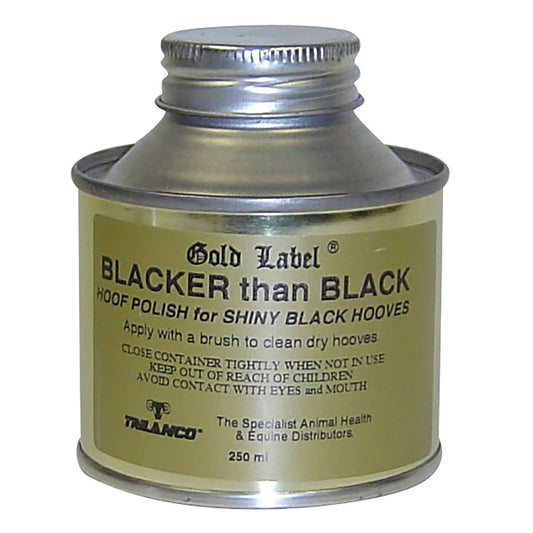 Gold Label Blacker than Black Hoof Varnish 250ml