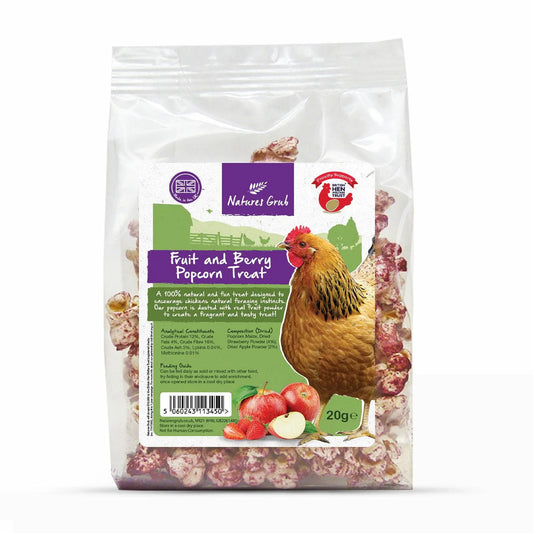 Nature Grub Fruit and Berry Popcorn Treat 20g