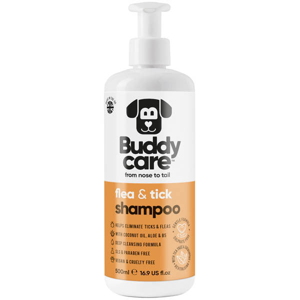 Buddycare Flea & Tick Shampoo for Dogs 500ml