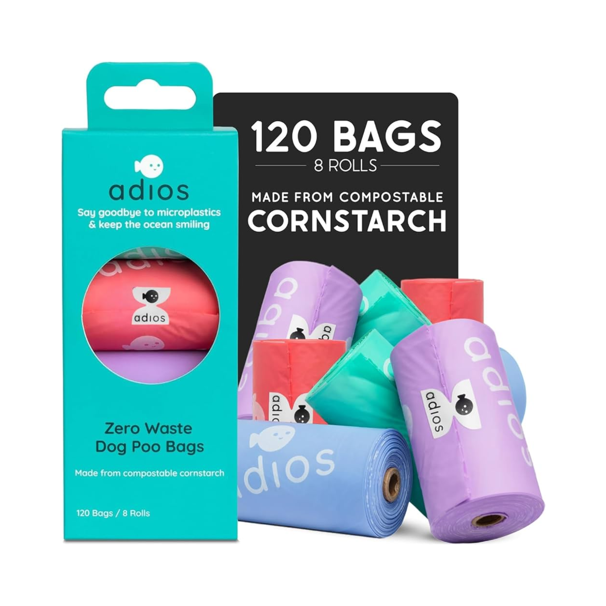 Adios Compostable Dog Poo Bags