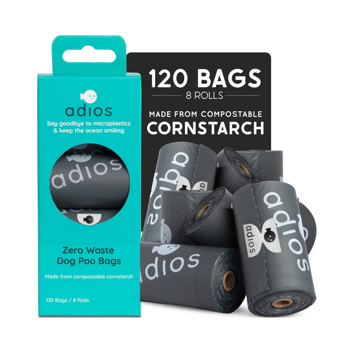 Adios Compostable Dog Poo Bags