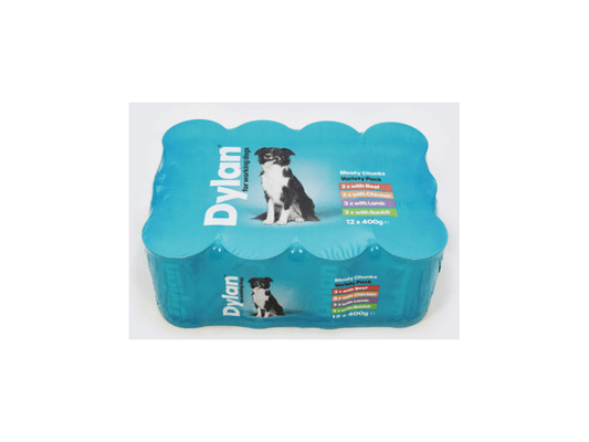 Dylan Working Dog, Meaty Chunks Variety 12 Pack