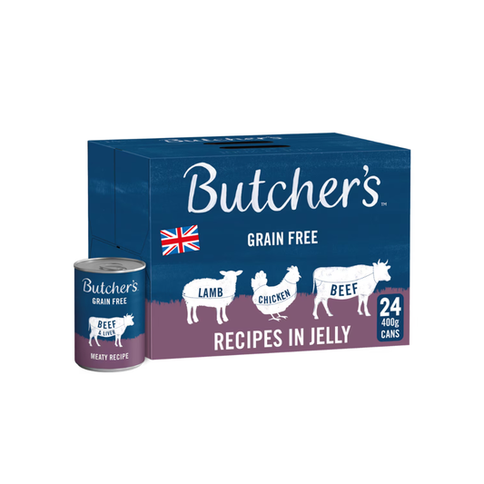 Butcher's Grain Free Recipes in Jelly, 18 pack