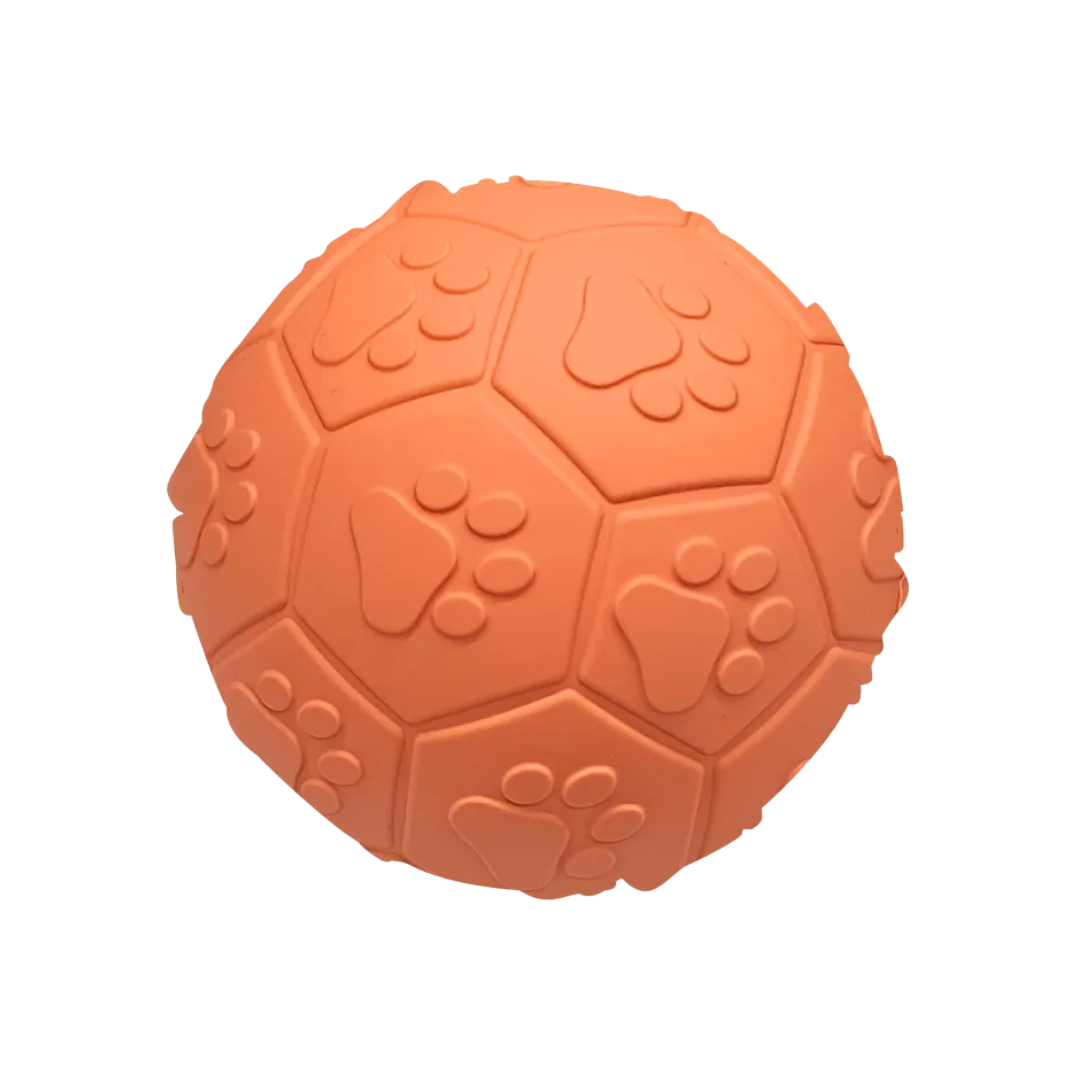 Orange Paw Print Ball
