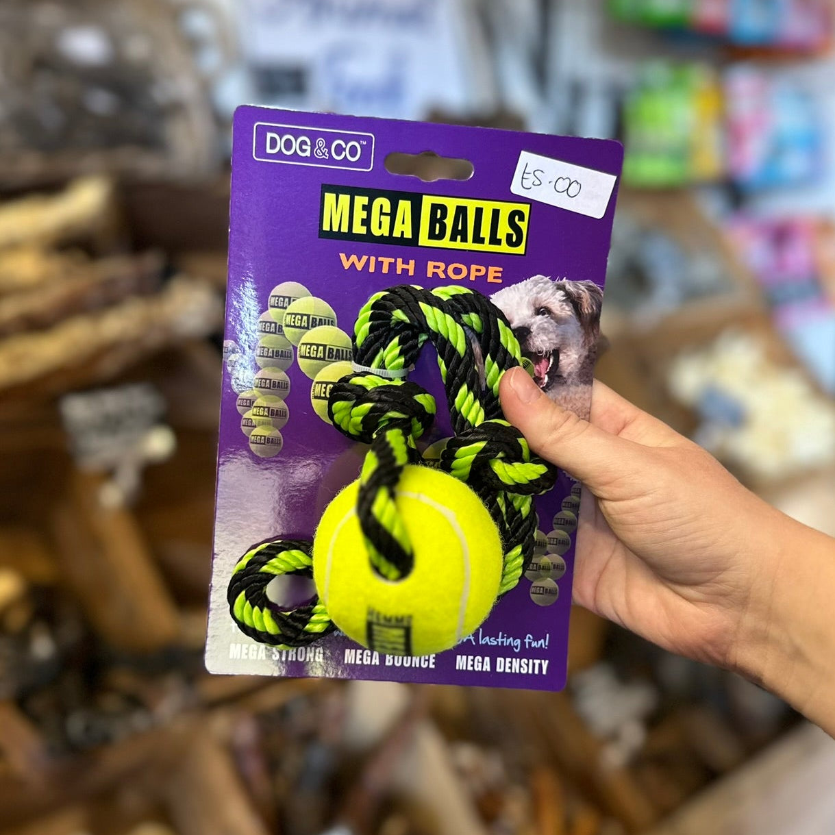 MEGABALLS with rope toy