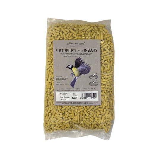 Johnston & Jeff Suet Pellets with Insects 1kg or 12.75kg