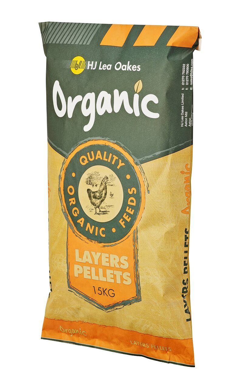 HJ Lea Oakes Organic Layers Pellets 15kg