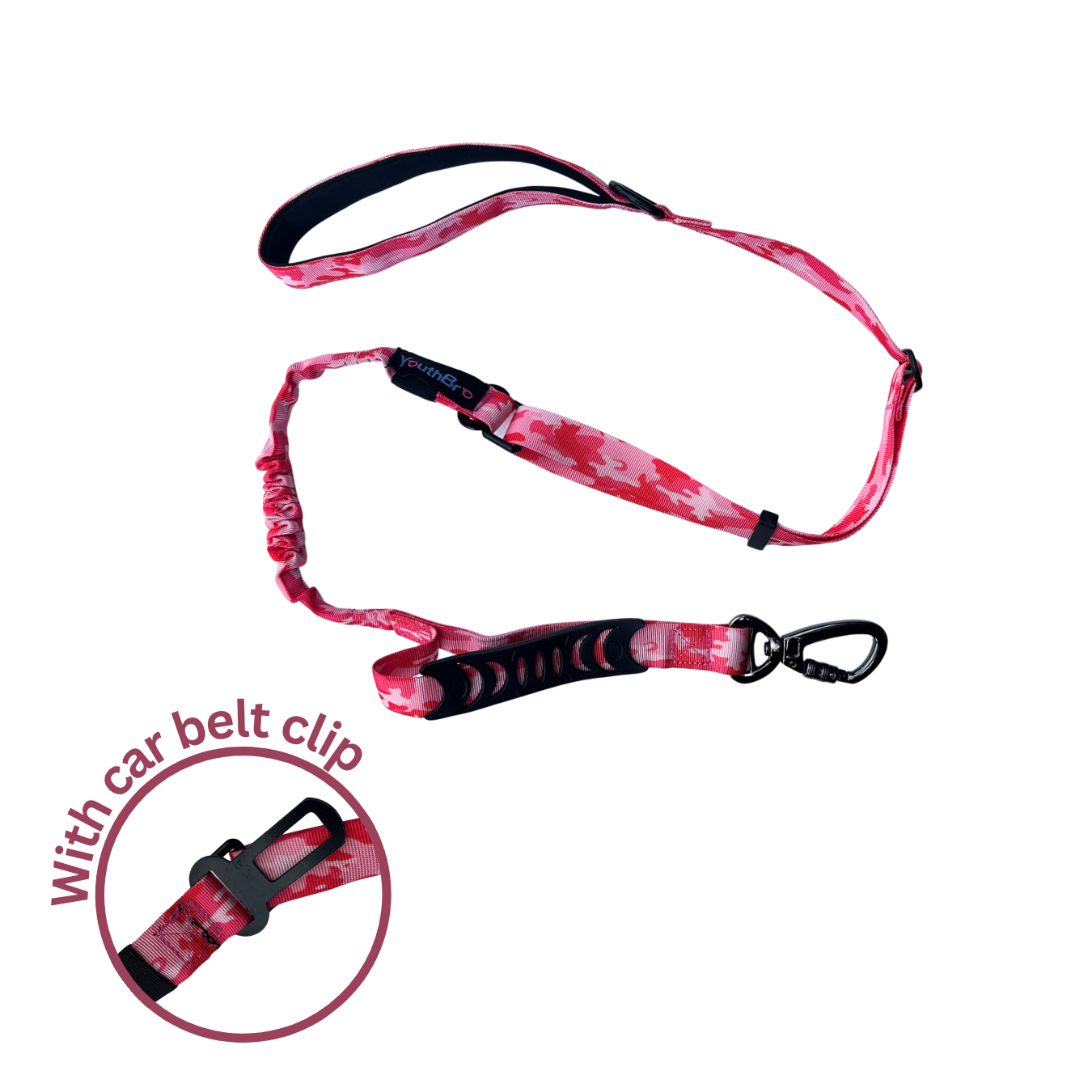 Adjustable Bungee Dog Lead - 120cm to 150cm