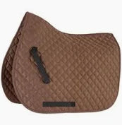 Shires Performance Saddle Numnah in Brown on a white background