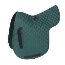 Shires Performance Saddle Numnah in Green on a white background