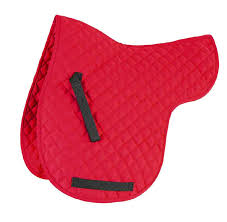 Shires Performance Saddle Numnah in Red on a white background