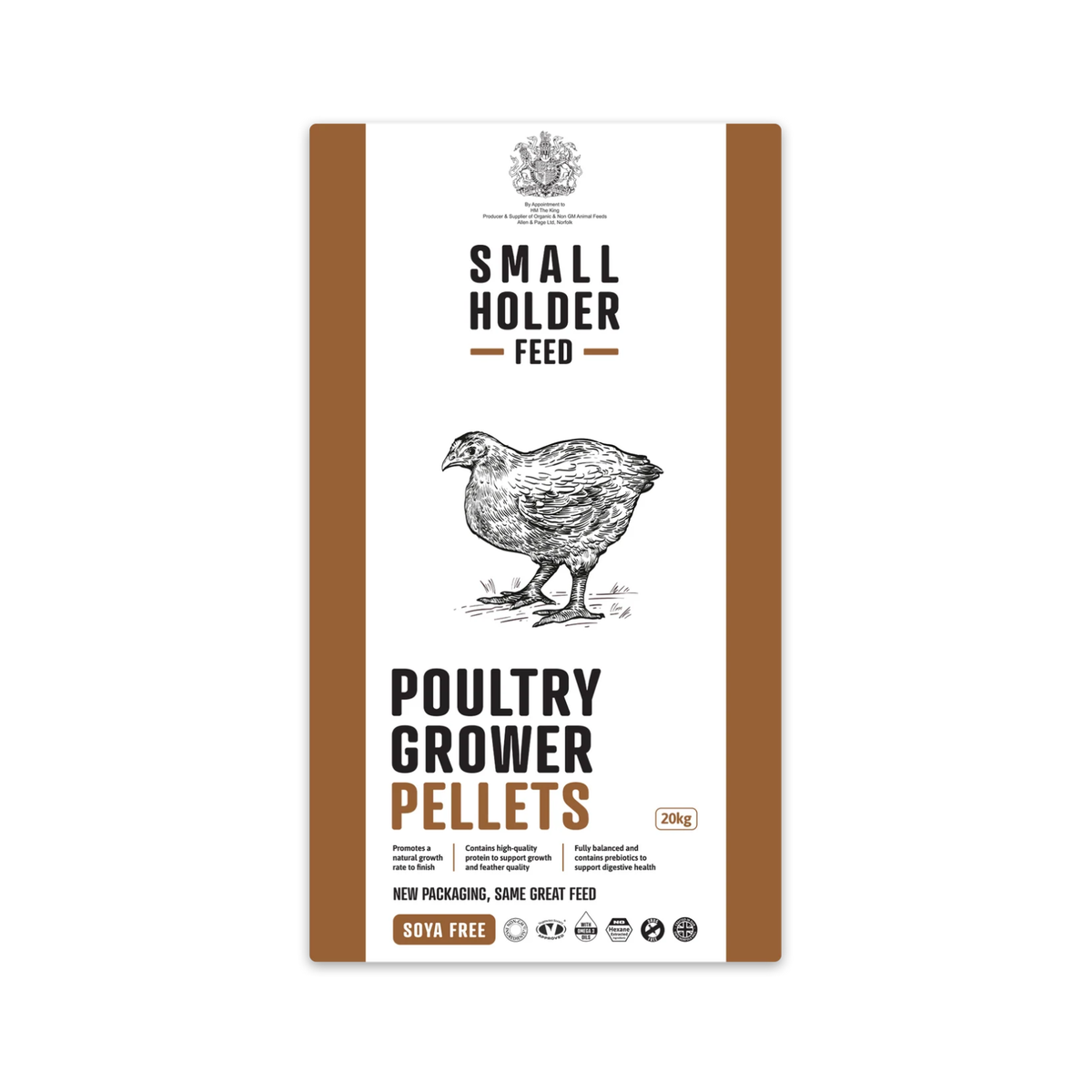 Small Holder Feed - Poultry Growers Pellets 5kg