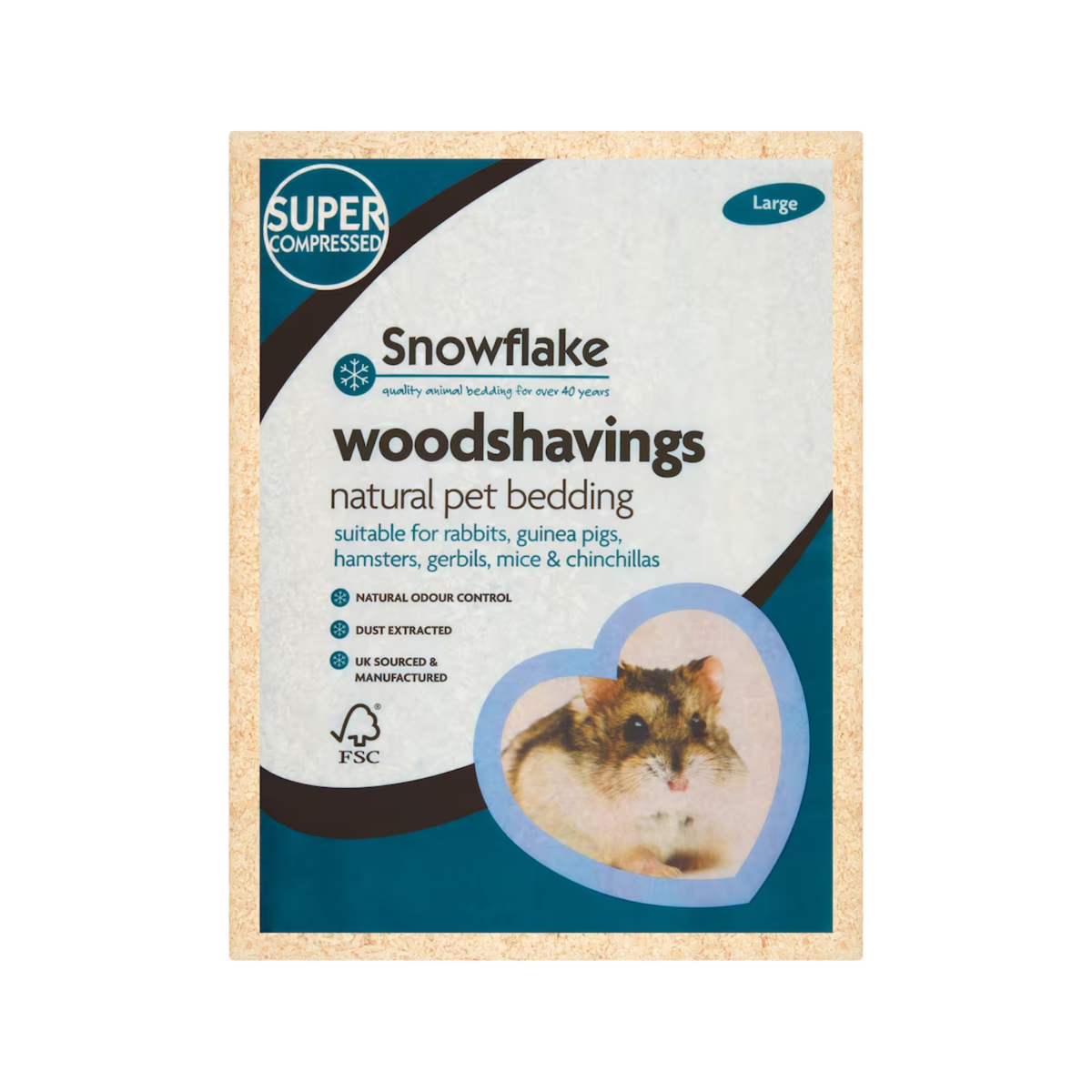 Snowflake Woodshavings for Small Animals