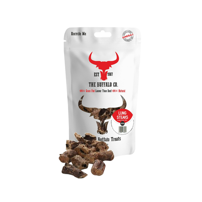 Buffalo Treats - Jerky, Paddywack, Tripe, Head Skin & Lung Steaks