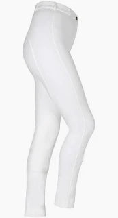 A pair of white 'Wessex Children Jodhpurs' on a white background.