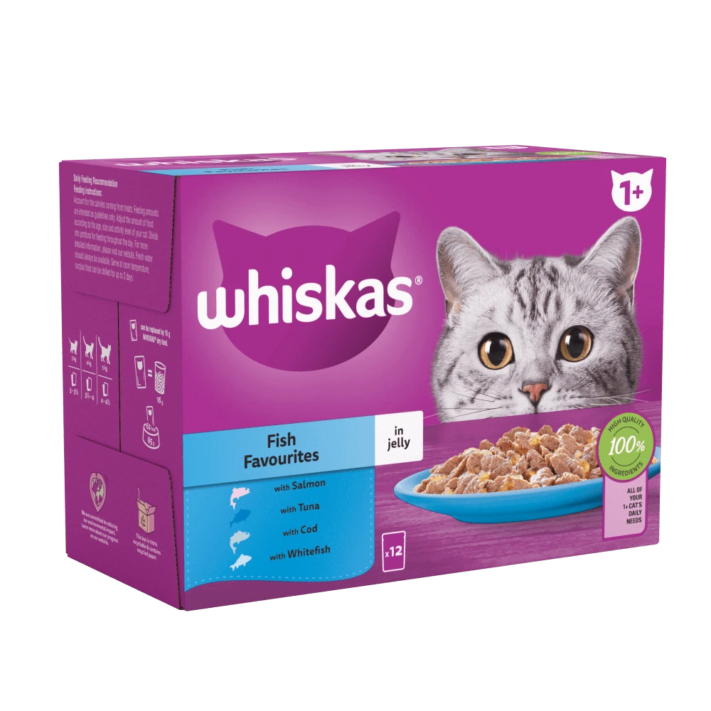 Whiskas Fish selection in Jelly 12 pack