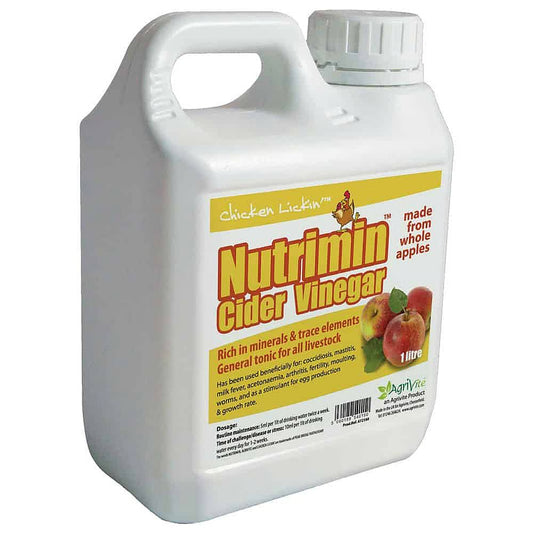 Agrivite Chicken Lickin’ Nutrimin Cider Vinegar 1L