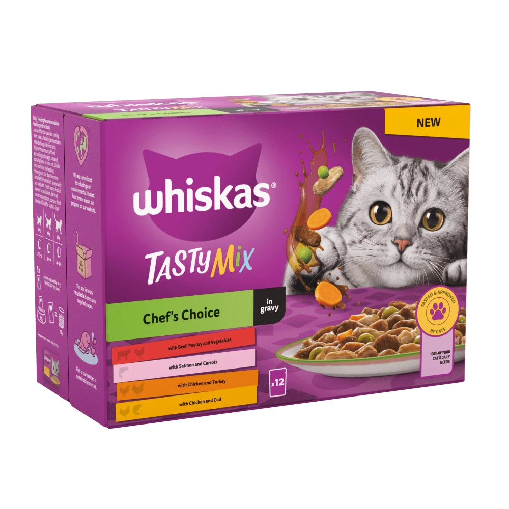 Whiskas Tasty Mix in Gravy 12 pack