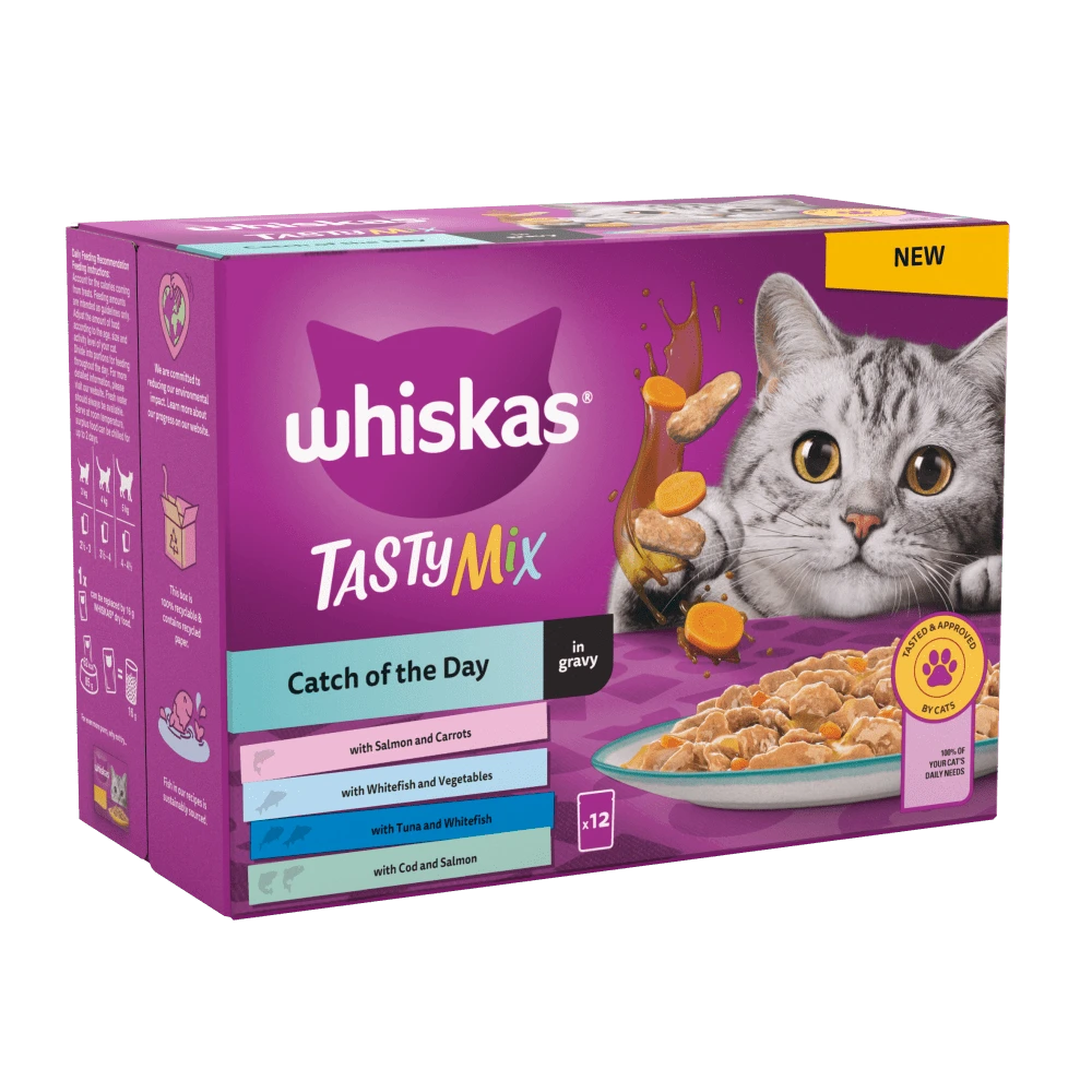 Whiskas Tasty Mix Catch of the day in gravy 12 pack
